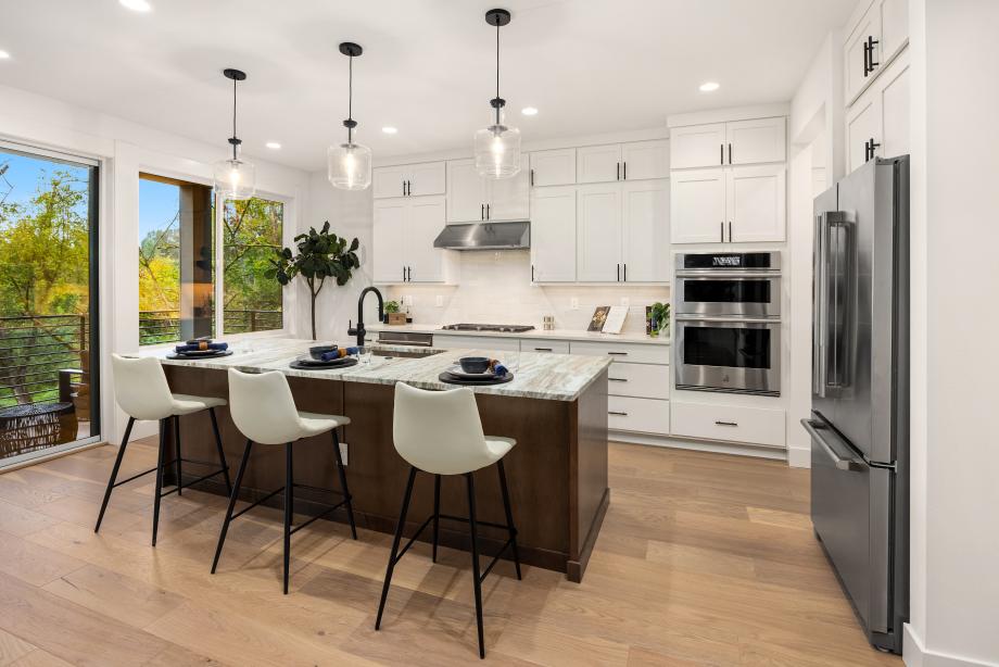 Well-designed kitchen with JennAir appliances