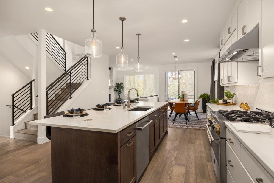 Open-concept floor plan