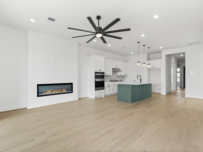 Open-concept great room and kitchen ideal for entertaining