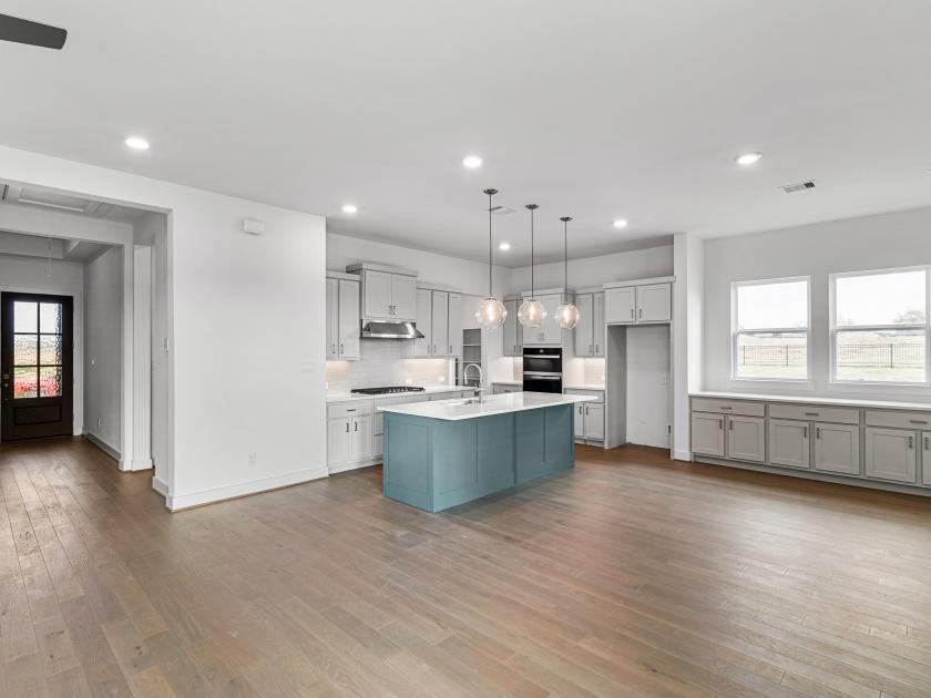 Open-concept great room and kitchen ideal for entertaining