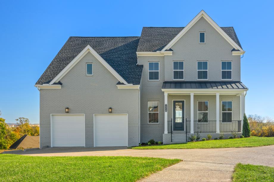 Brick Fairview elevation with serene front porch