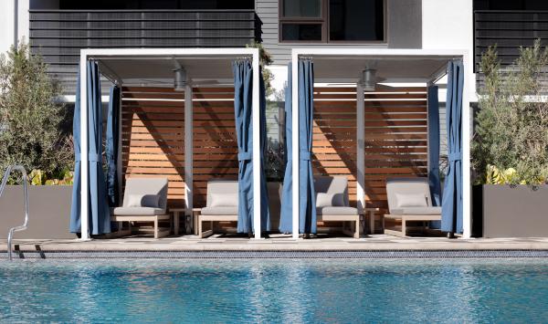 Representative Image:  Lounge poolside at the community cabana