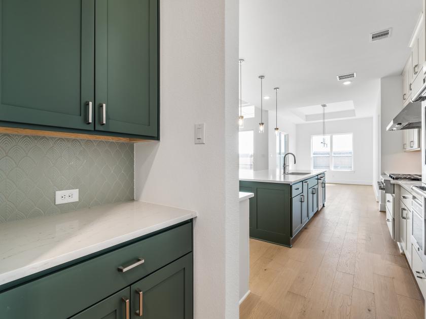 Garage entry with storage area