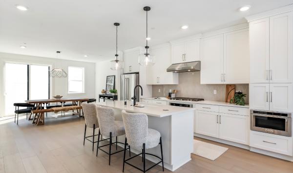 Representative Image - Open-concept kitchen with large island and casual dining area