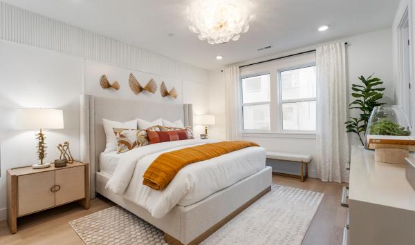 Secluded primary bedroom retreat