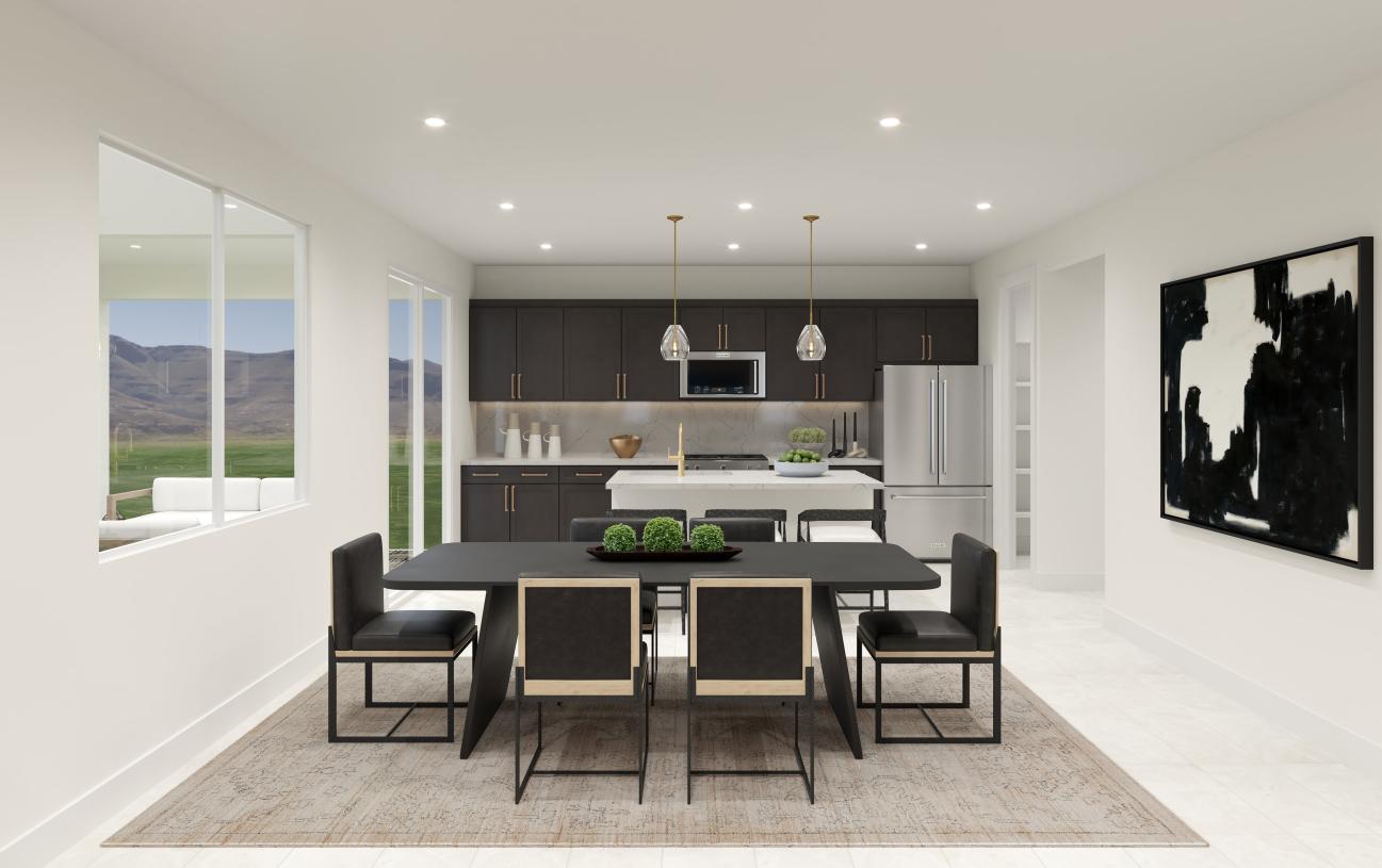 Open floor plan layout