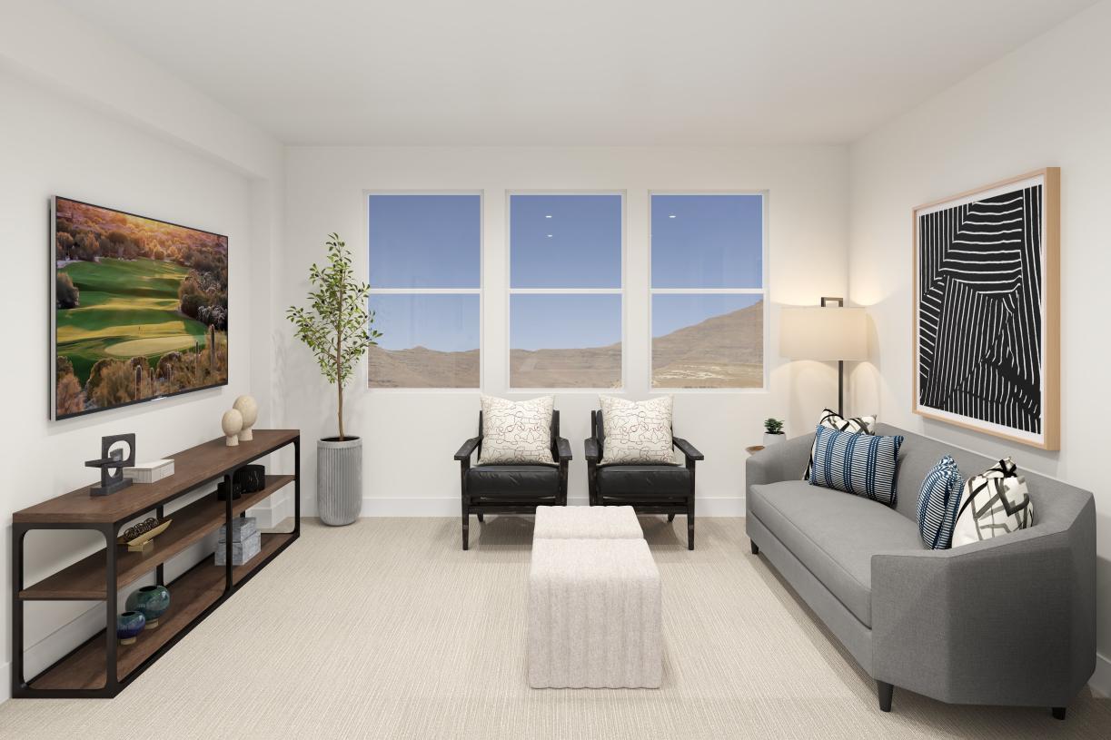 Expansive second-story loft