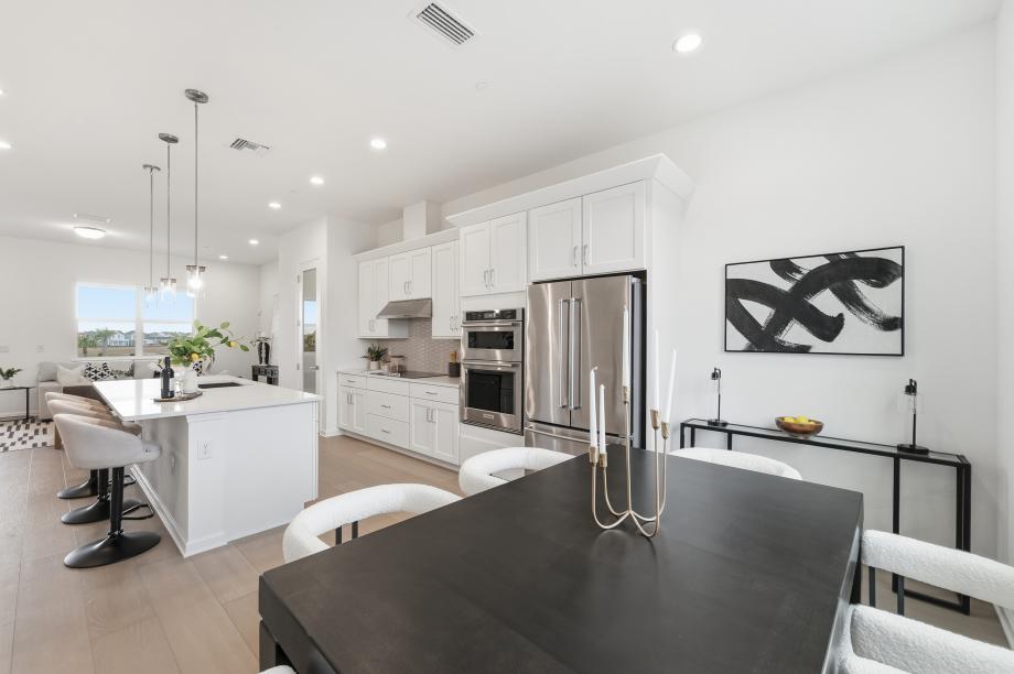 A casual dining space for intimate dinners and family connection