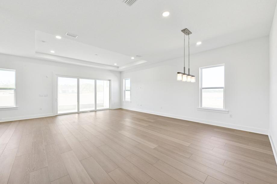 Casual dining area adjacent to the kitchen and great room