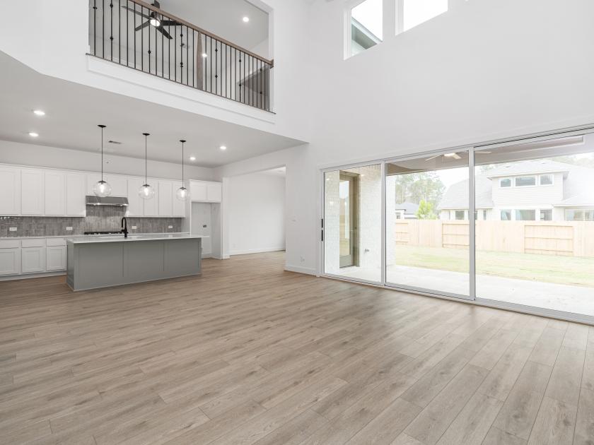 Open-concept great room and chef-inspired kitchen