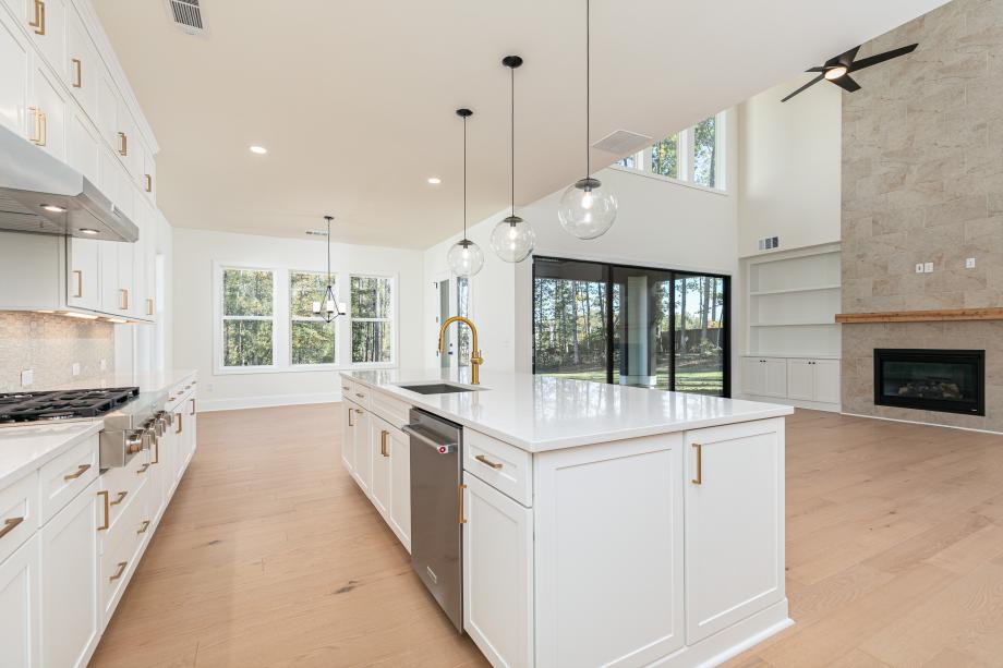Kitchen with ample cabinet and countertop space