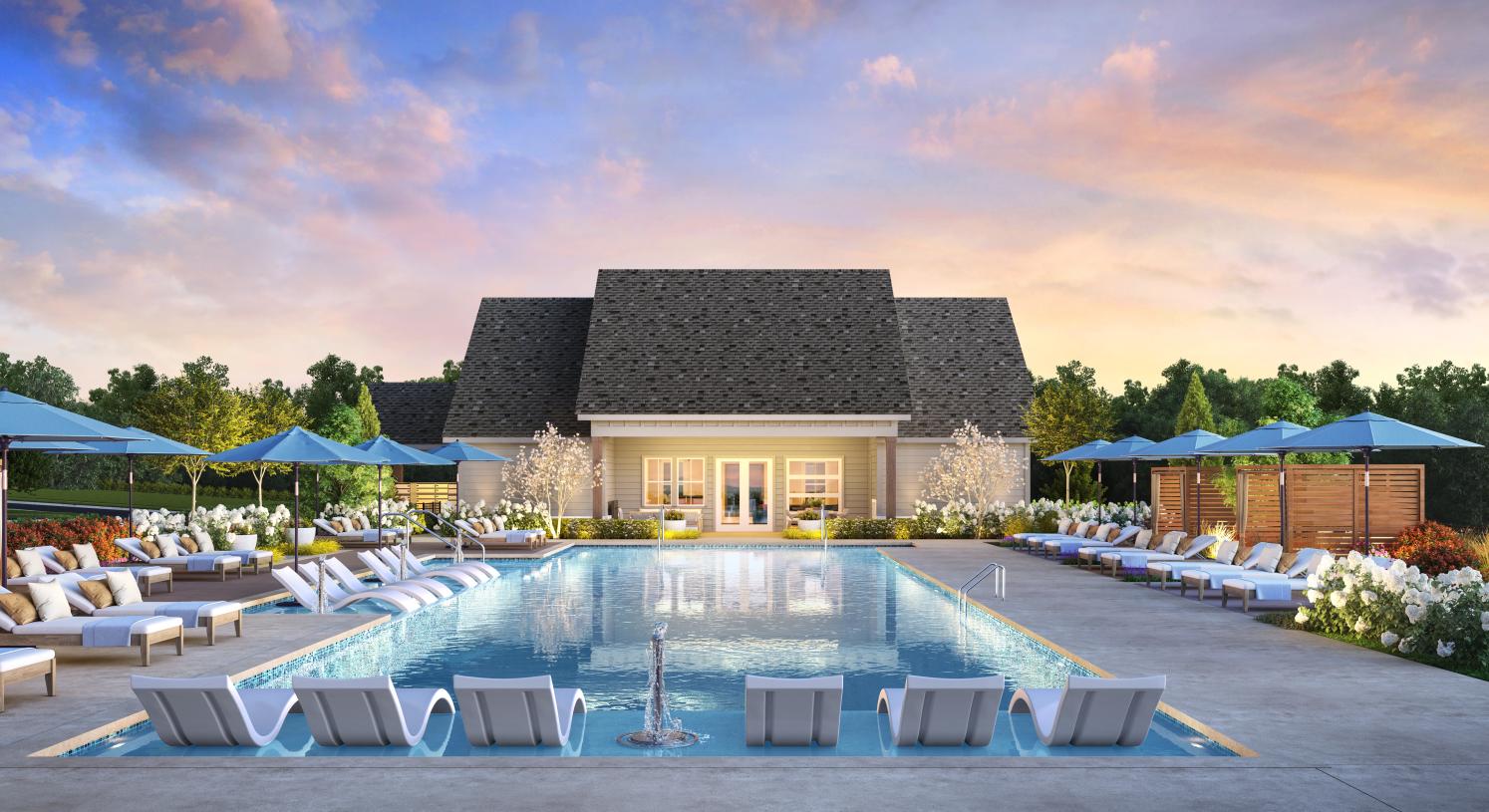 Future resort-style swimming pool