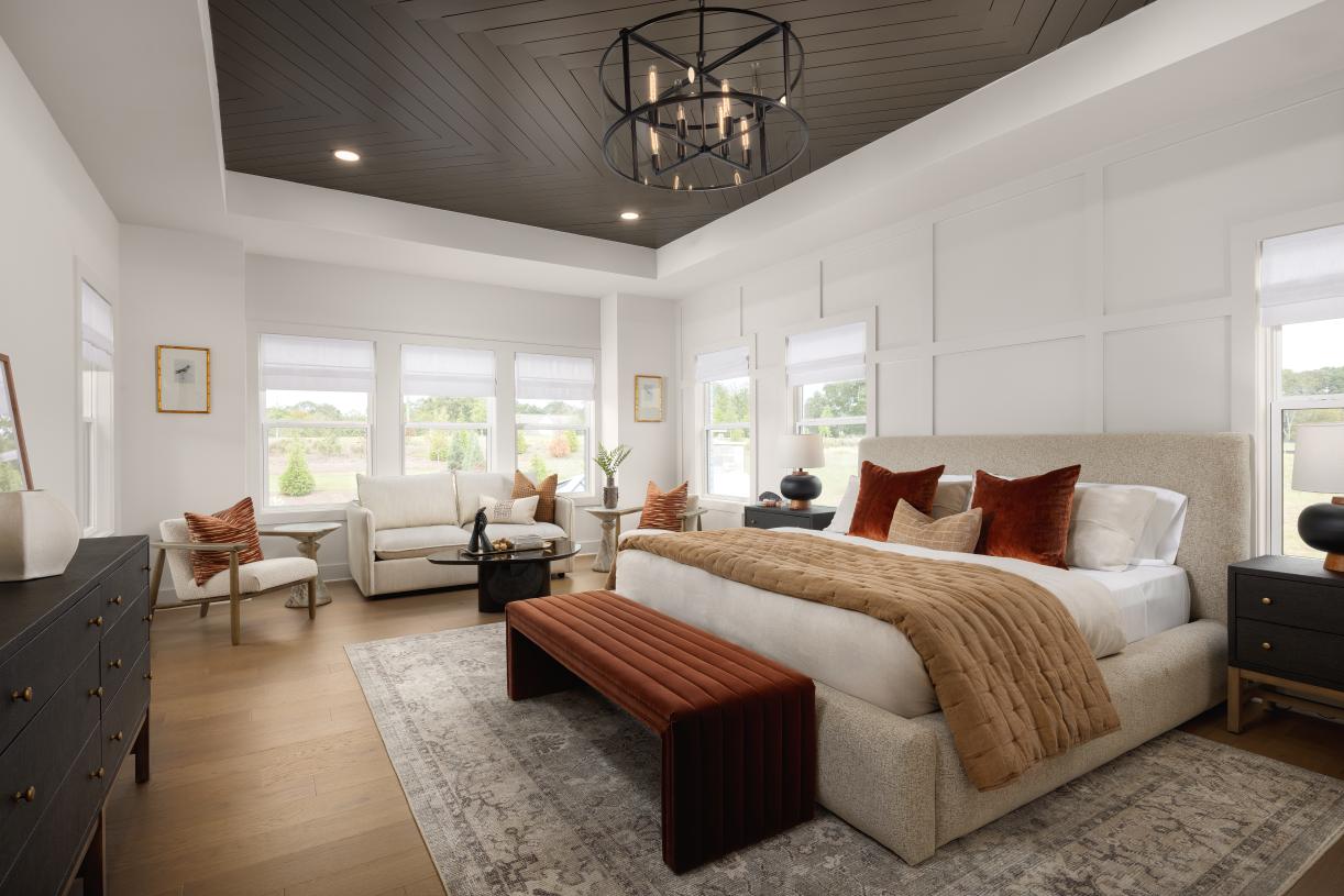 Expansive primary bedroom suites