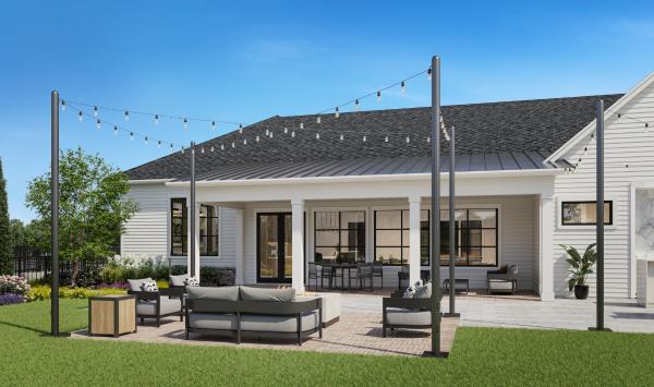 Outdoor patio and fire pit