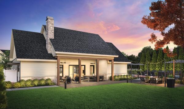 Spend the evening outdoors on the patio clubhouse