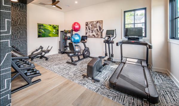 The fitness center helps to maintain a healthy lifestyle