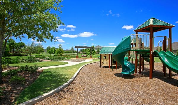 Playground and ample outdoor space for gatherings and games