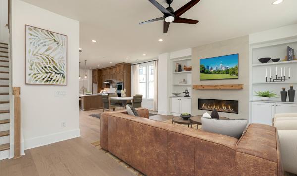 Open-concept layout