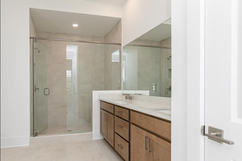 Spa-like primary bathroom