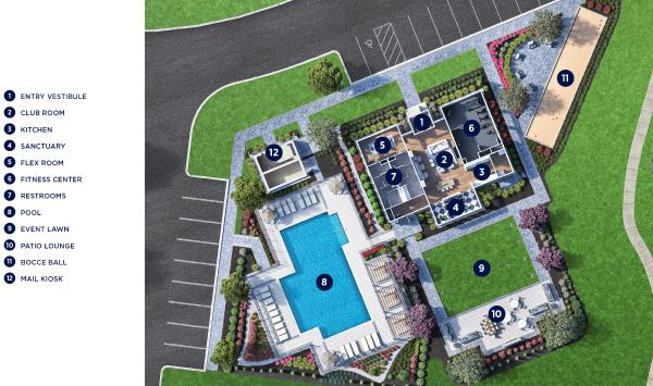 Future community amenity layout