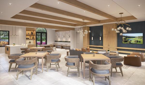 Relax and enjoy time with neighbors in the clubroom