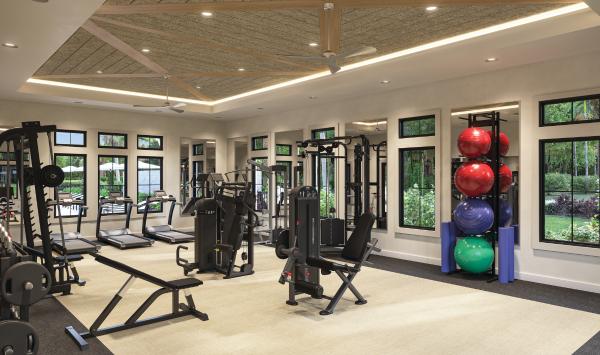 State-of-the-art Fitness Center with free weights and machines
