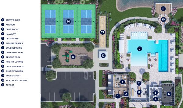 Private amenities include a fitness center, pickleball courts, resort-style pool, and so much more