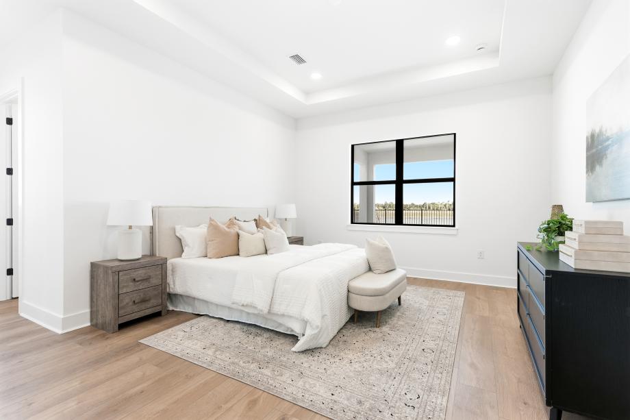 Spacious primary bedroom suite