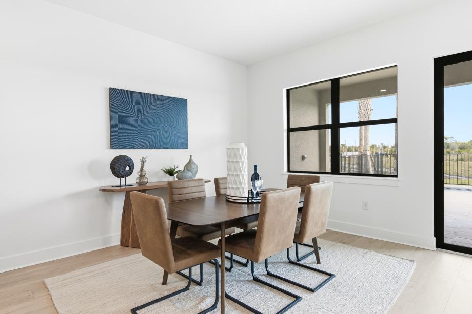 Relaxed dining space ideal for gathering with family and friends