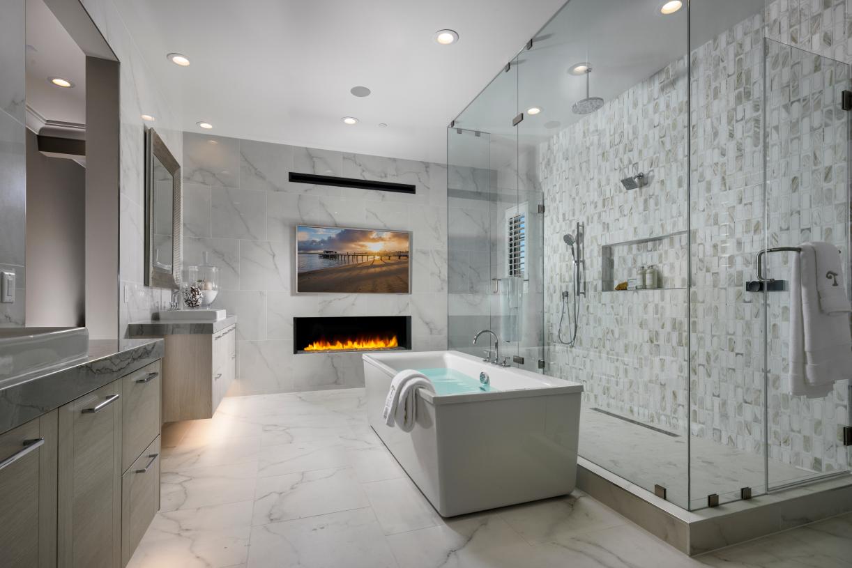 Spa-like bathrooms
