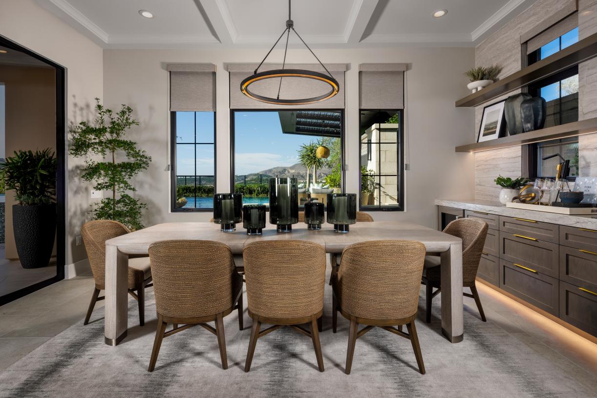 Spacious dining area