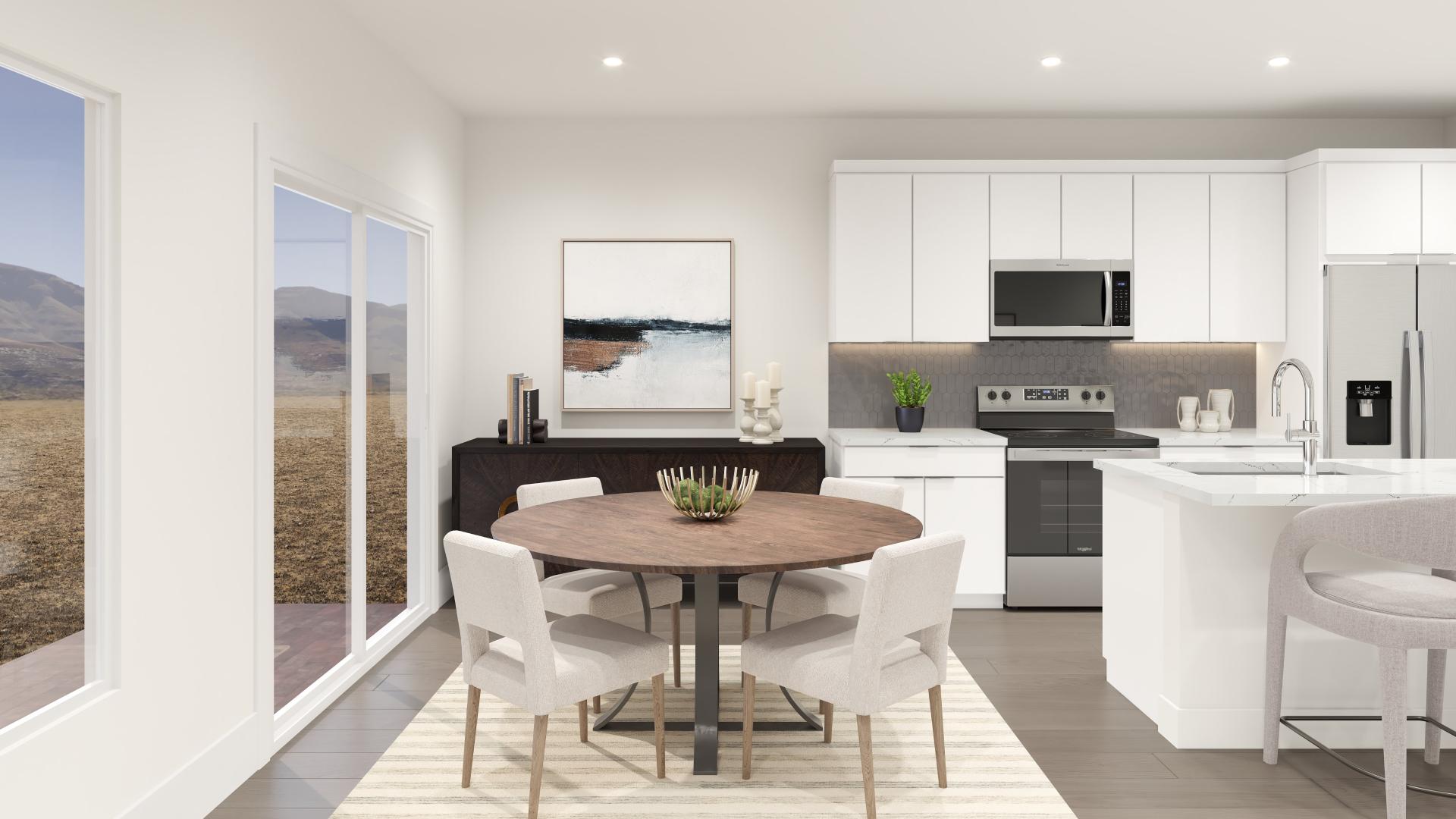 Open dining space that balances everyday living