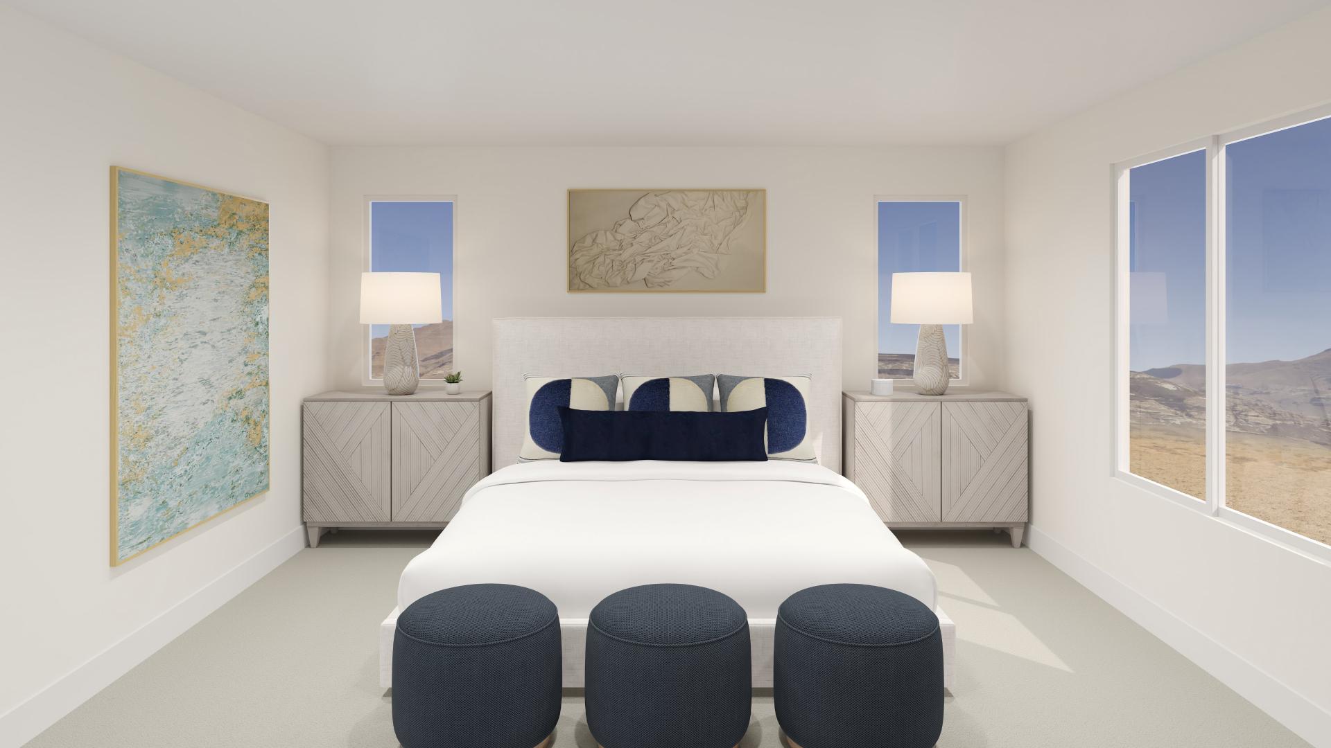 Private primary retreat with abundant natural light and space to relax