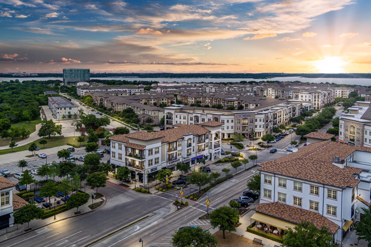 Enjoy shopping, dining, and entertainment at Lakeside in Flower Mound