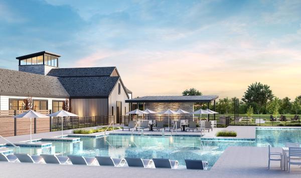 The future Pool at The Club at Regency at Sienna