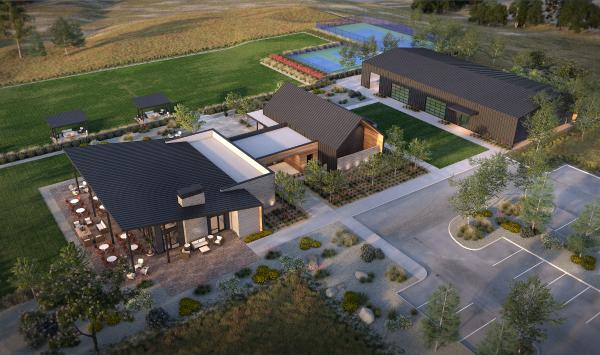 Quilici clubhouse front exterior conceptual rendering