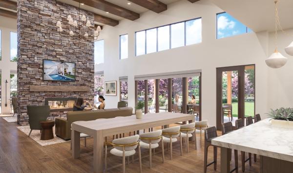 Future clubhouse will provide spaces for gathering with neighbors and friends