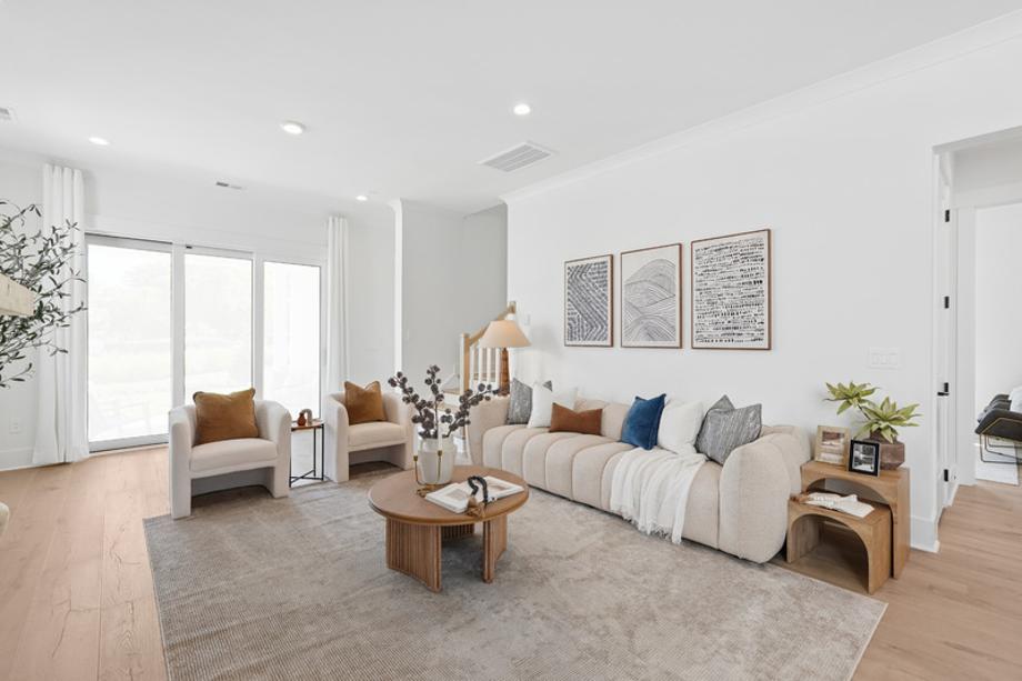 Inviting great room with endless natural light