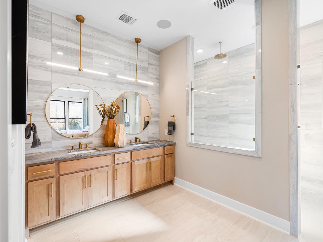 Spa-like primary bathrooms