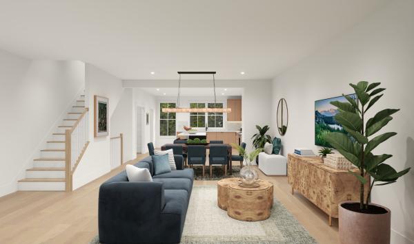 Open concept living level
