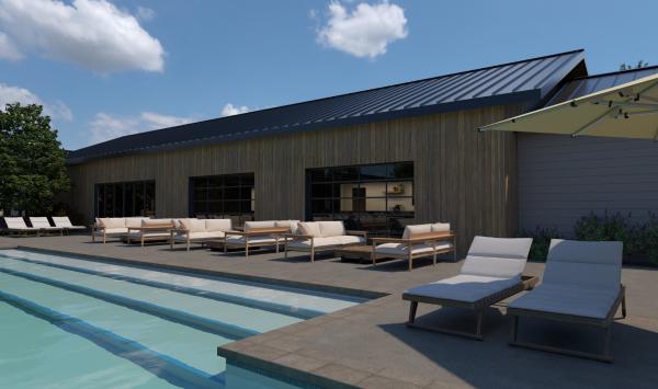 Community pool and clubhouse