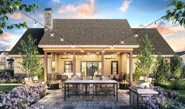 Enjoy evenings at the clubhouse under the covered patio or sitting around the fire pit