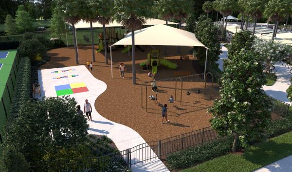 Inviting playground space where imagination and outdoor adventure come to life