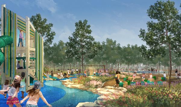 Family-friends parks and playground