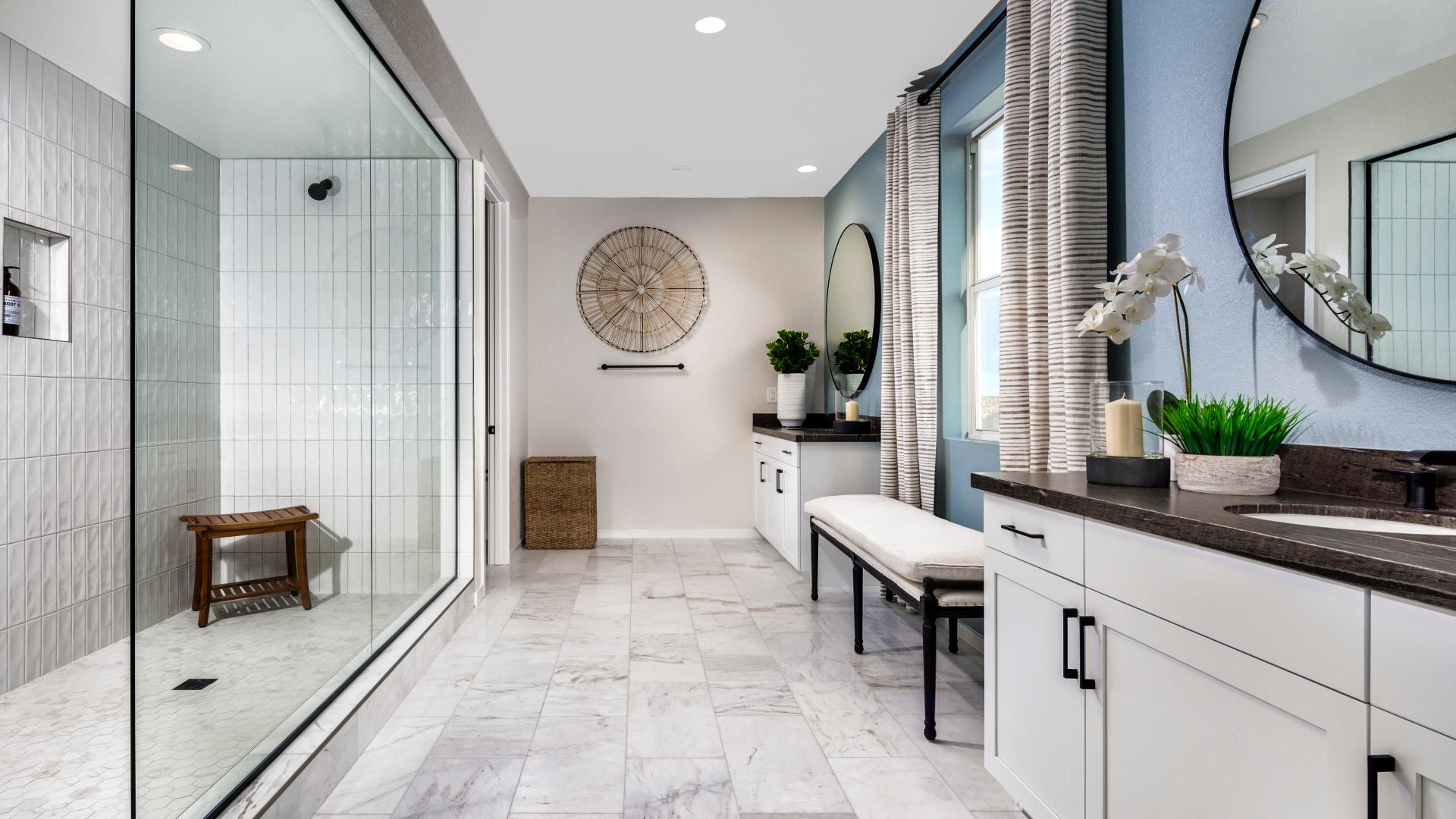 Relaxing spa-like bathrooms