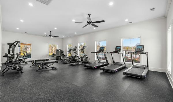 The clubhouse hosts a state-of-the-art fitness center