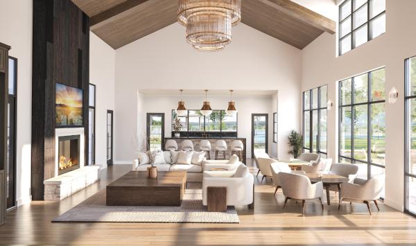 The future Great Room at the Club at Regency at Sienna