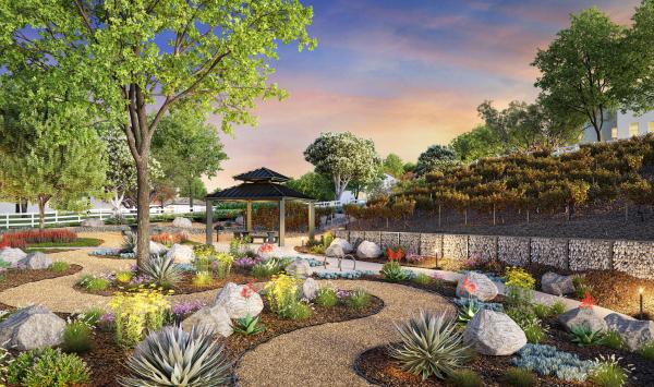 Community garden area