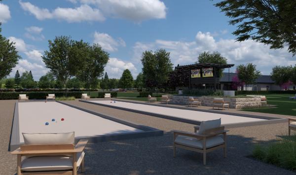 Bocce ball court