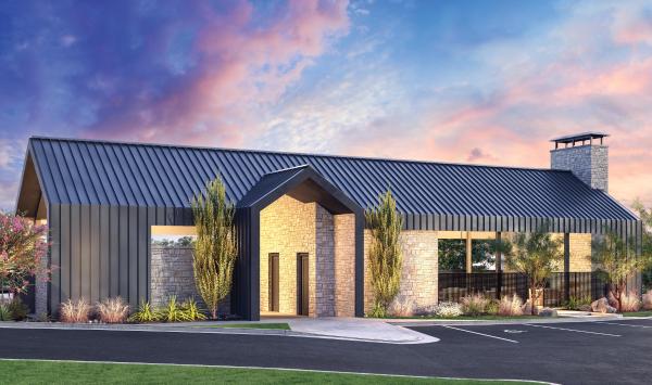 Centrally-loacted amenity center with open-air gathering area